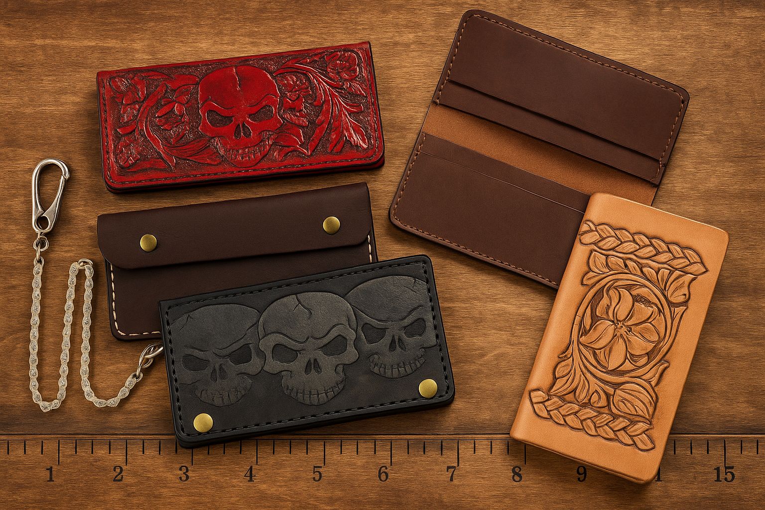 Handmade leather wallet